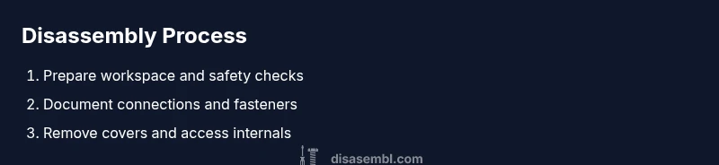 Tailwind infographic showing steps for safe disassembly