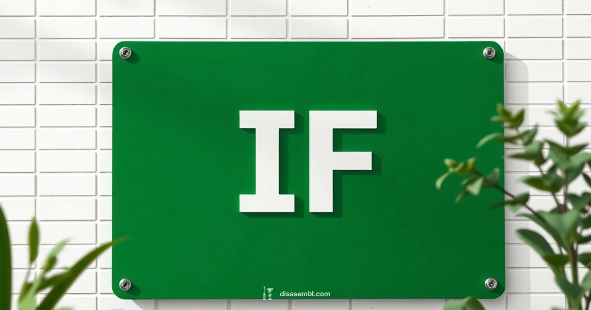 IF Function Setup IF Function Setup - Disasembl