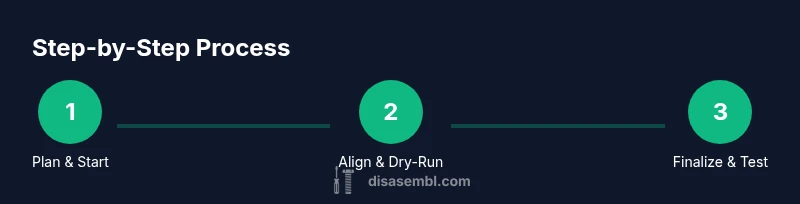 Infographic showing step-by-step assembly process
