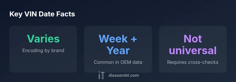 Infographic showing VIN date encoding variety