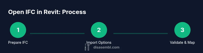 Process diagram for importing IFC into Revit